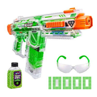 Бластер с гидрогелевыми светящимися гранулами  X-Shot Hypergel Nightmare Zuru 36783 1